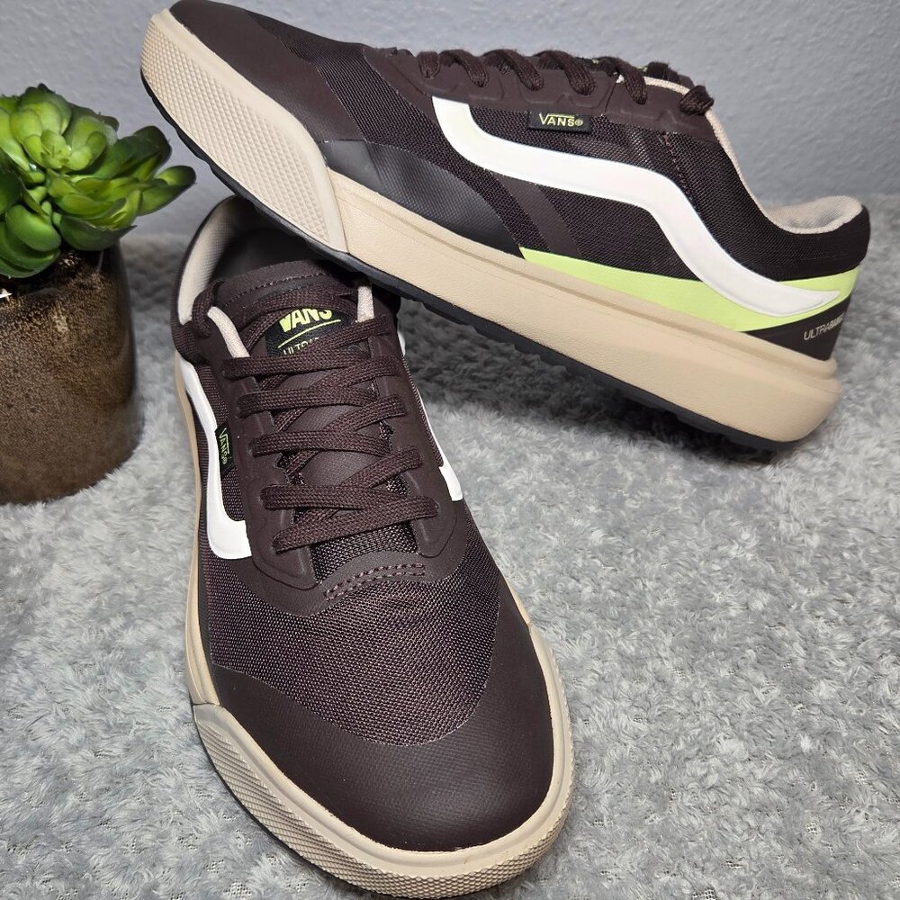 Like NEW!!! Vans MTE Brown Suede & Canvas All Weather Sneakers Men’s 9.5 - Picture 2 of 12